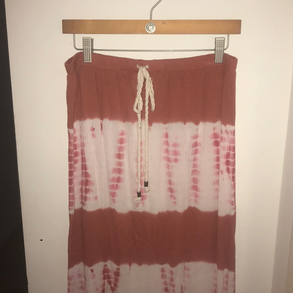 Orange Tie-Dye Maxi Skirt